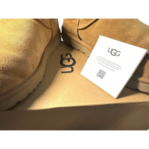 UGG Women's Tasman Slippers In Chestnut Suede Size 7-8‎ - Picture 3 of 12